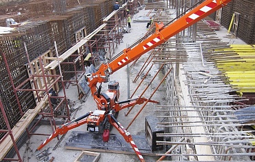 Мини-краны. Установка опалубки